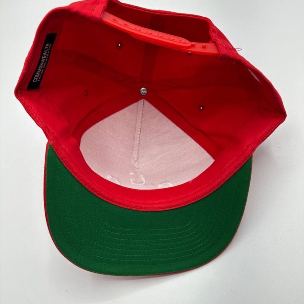 New Commonwealth For the Greater Good Red Adjustable Snapback Hat One Size - Picture 9 of 10